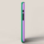 Vibrant green and purple stipes iPhone Case Gallery Image 2