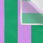 Vibrant green and purple stipes Wall Tapestry Gallery Image 3
