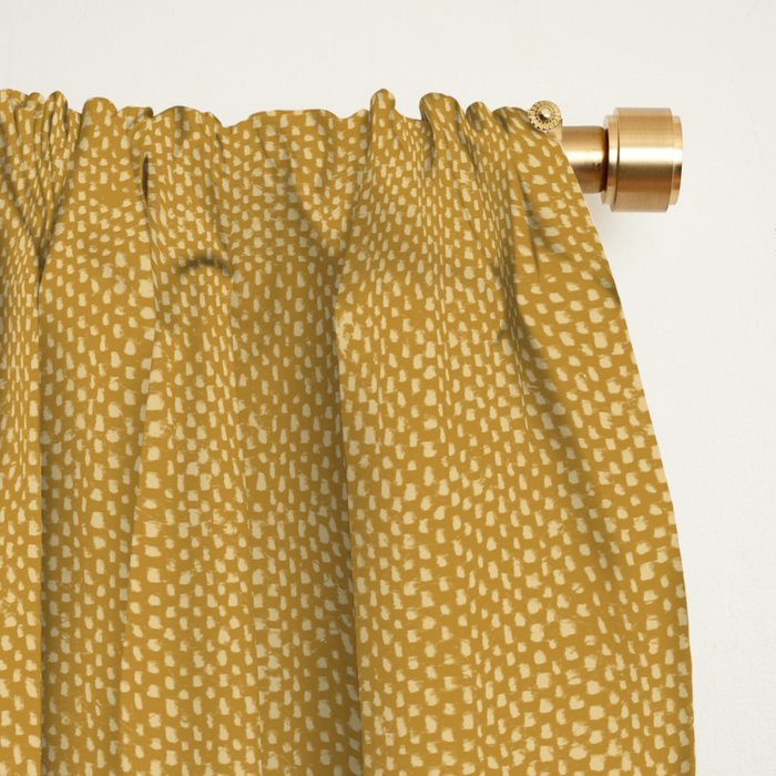 pimlico stripes - mustard yellow Window Curtain Gallery Image 2