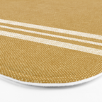 pimlico stripes - mustard yellow Bath Mat Gallery Image 3