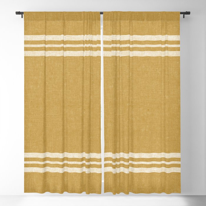 pimlico stripes - mustard yellow Window Curtain Gallery Image 5