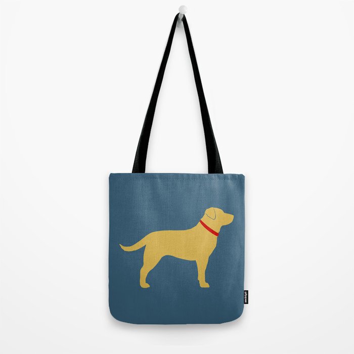 Yellow Labrador Retriever Dog Silhouette Tote Bag Gallery Image 2