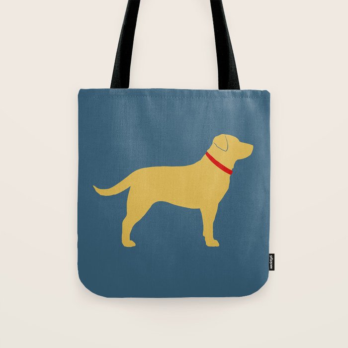 Yellow Labrador Retriever Dog Silhouette Tote Bag Gallery Image 1
