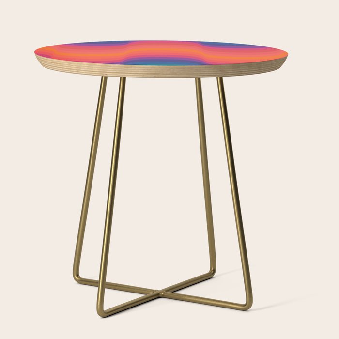 Retro Sacred Geometry | 80s Wavy Vibe Side Table Gallery Image 1