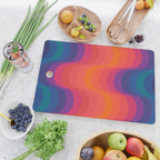 Retro Sacred Geometry | 80s Wavy Vibe Cutting Board Gallery Image 2