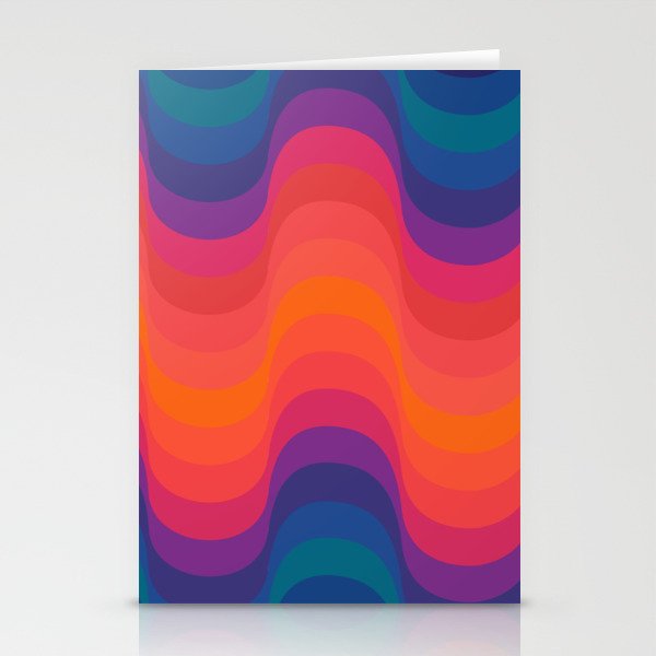 Retro Sacred Geometry | 80s Wavy Vibe Stationery Card Gallery Image 2