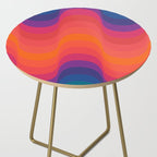 Retro Sacred Geometry | 80s Wavy Vibe Side Table Gallery Image 2