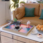 Retro Sacred Geometry | 80s Wavy Vibe Serving Tray Gallery Image 2