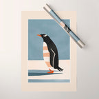 Penguin on Ice Wrapping Paper Gallery Image 1