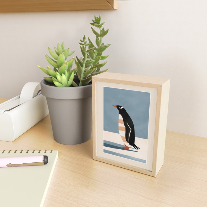 Penguin on Ice Mini Art Print Gallery Image 2