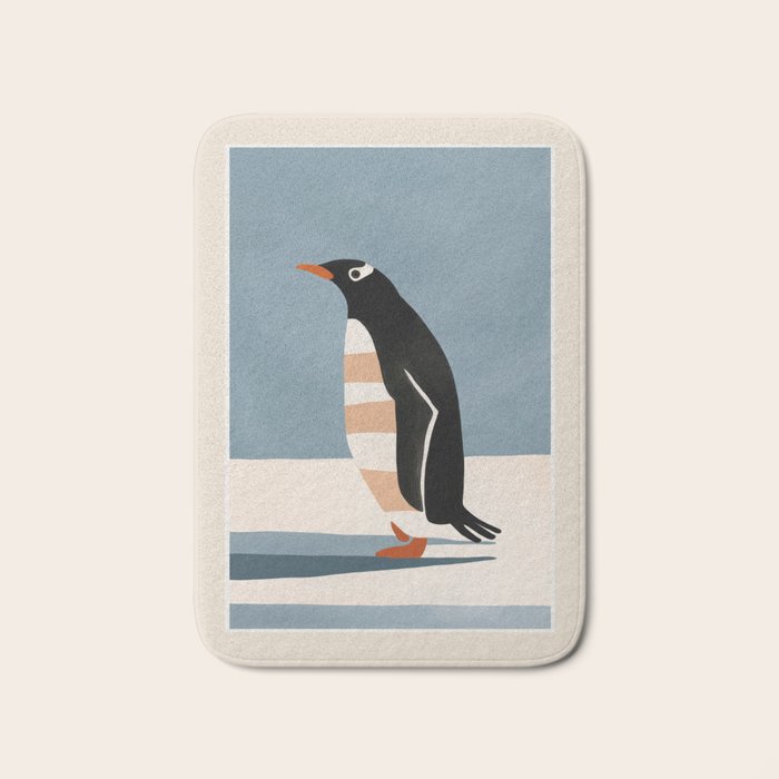 Penguin on Ice Bath Mat Gallery Image 1
