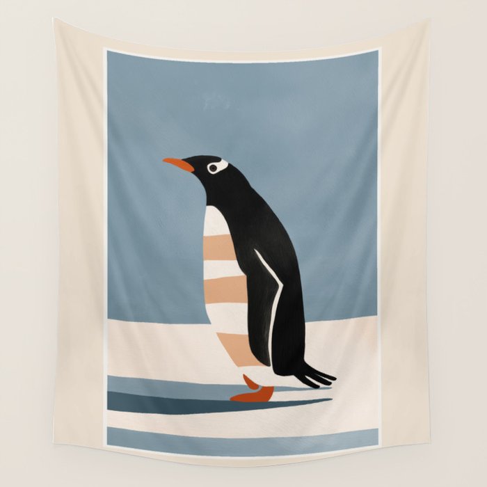 Penguin on Ice Wall Tapestry Gallery Image 4
