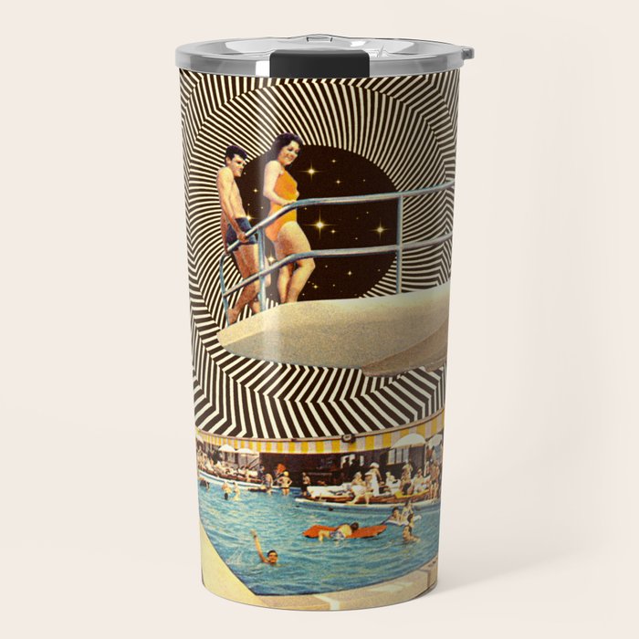 Illusionary Pool Party Travel Mug Gallery Image 1