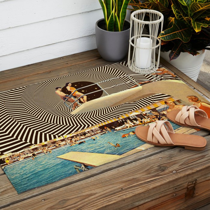 Illusionary Pool Party Outdoor Rug Gallery Image 2