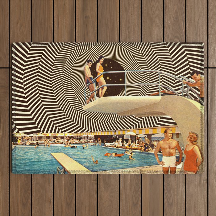 Illusionary Pool Party Outdoor Rug Gallery Image 1