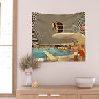 Illusionary Pool Party Wall Tapestry Gallery Image 2