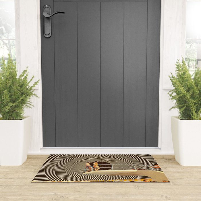 Illusionary Pool Party Welcome Mat Gallery Image 3