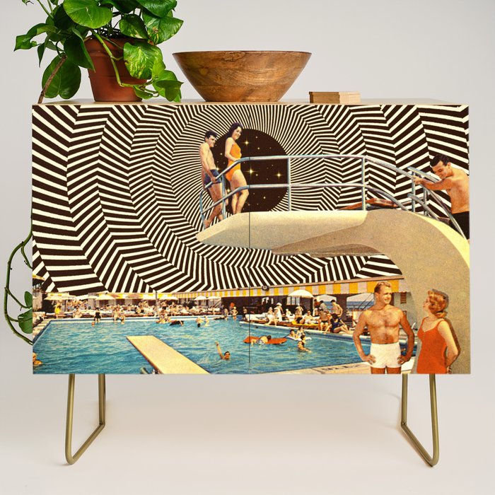 Illusionary Pool Party Credenza Gallery Image 1