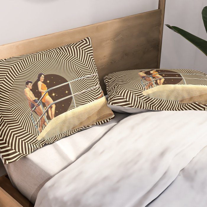 Illusionary Pool Party Pillow Sham Gallery Image 2