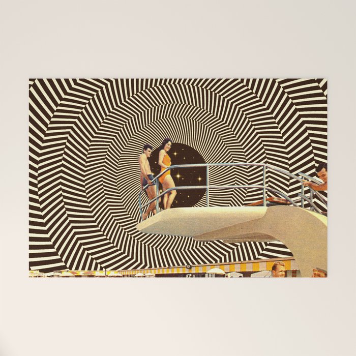 Illusionary Pool Party Welcome Mat Gallery Image 1