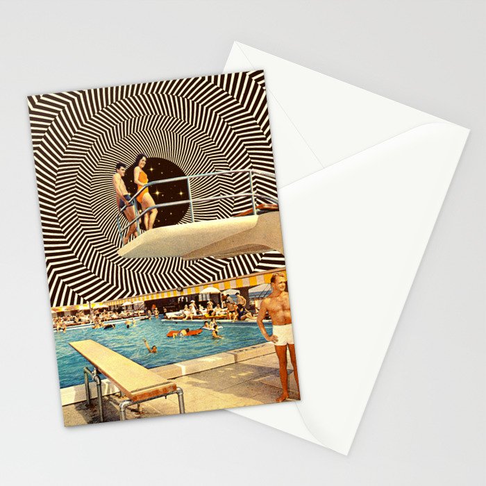 Illusionary Pool Party Stationery Card Gallery Image 2