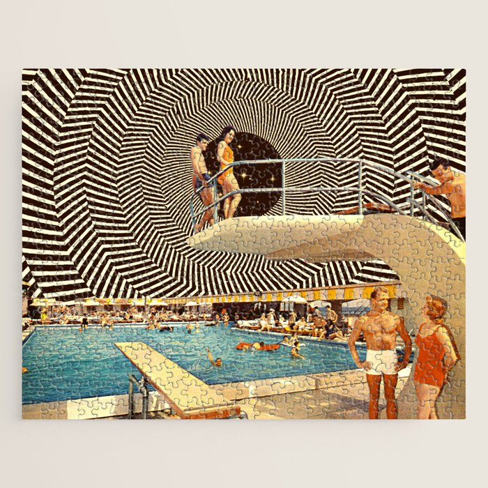 Illusionary Pool Party Jigsaw Puzzle Gallery Image 1