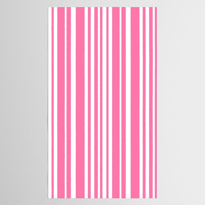 Classic Stripes XXXIII - 90s Barbie Pink Tablecloth Gallery Image 2