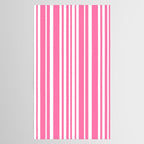 Classic Stripes XXXIII - 90s Barbie Pink Tablecloth Gallery Image 2
