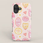 Groovy 70's Quote Patches iPhone Case Gallery Image 1