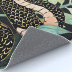 Metallic Floral Snake Rug Gallery Image 4