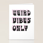 Weird Vibes Only Stationery Card Gallery Image 2