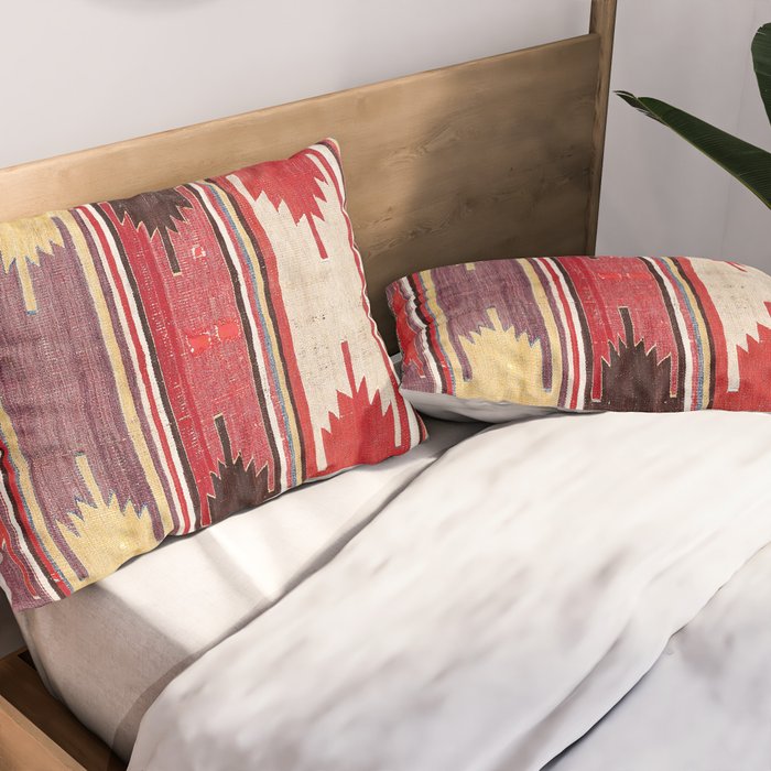 Nevsehir Cappadocian Central Anatolian Kilim Print Pillow Sham Gallery Image 2
