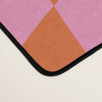 Retro Orange and Pink Checker Desk Mat Gallery Image 4