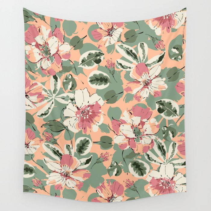 Modern tropical garden PFG2 Wall Tapestry Gallery Image 4