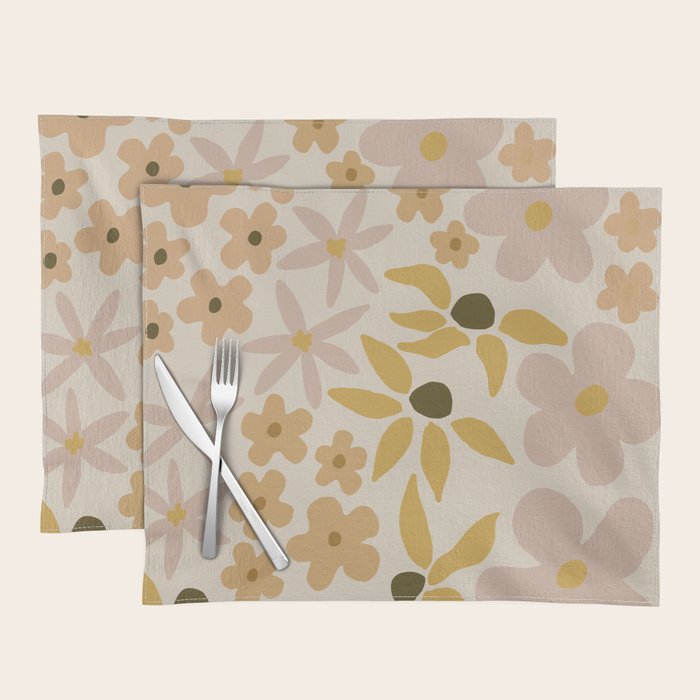 black coffee morning - tan Placemat Gallery Image 1