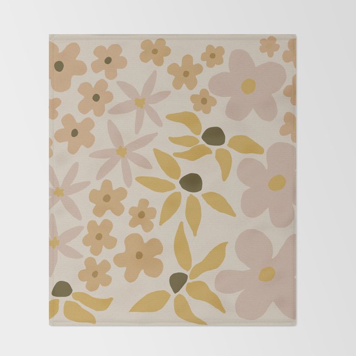 black coffee morning - tan Throw Blanket Gallery Image 2