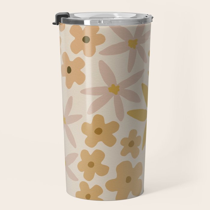 black coffee morning - tan Travel Mug Gallery Image 3