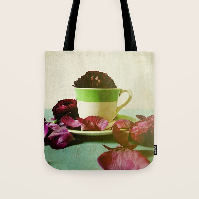 Petals Unfold, Opening to Life Tote Bag Gallery Image 1
