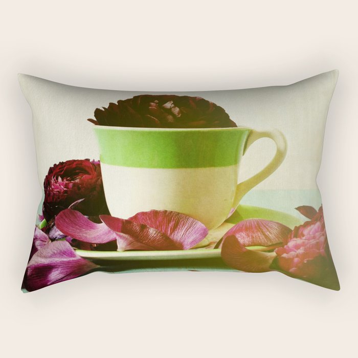 Petals Unfold, Opening to Life Rectangular Pillow Gallery Image 2