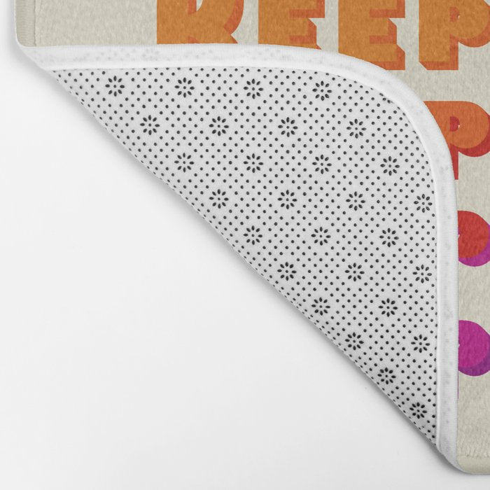 KEEP GOING - POSITIVE QUOTE Bath Mat Gallery Image 2