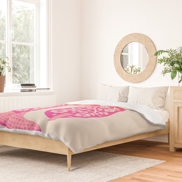 Cowgirl Boots â Hot Pink Ombre Duvet Cover Gallery Image 2
