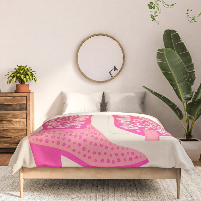 Cowgirl Boots â Hot Pink Ombre Comforter Gallery Image 3