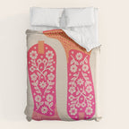 Cowgirl Boots â Hot Pink Ombre Duvet Cover Gallery Image 6