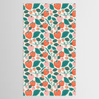 Strawberry Fields - Teal Tablecloth Gallery Image 2