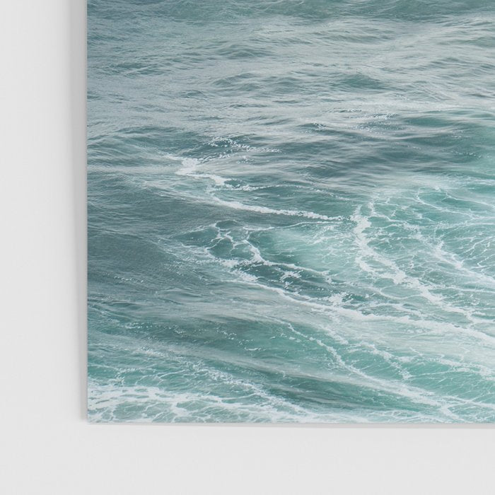 Atlantic Blues | Blue Ocean Water on the Coast of Nazaré Art Print | Wave Photography in Portugal Poster Gallery Image 3