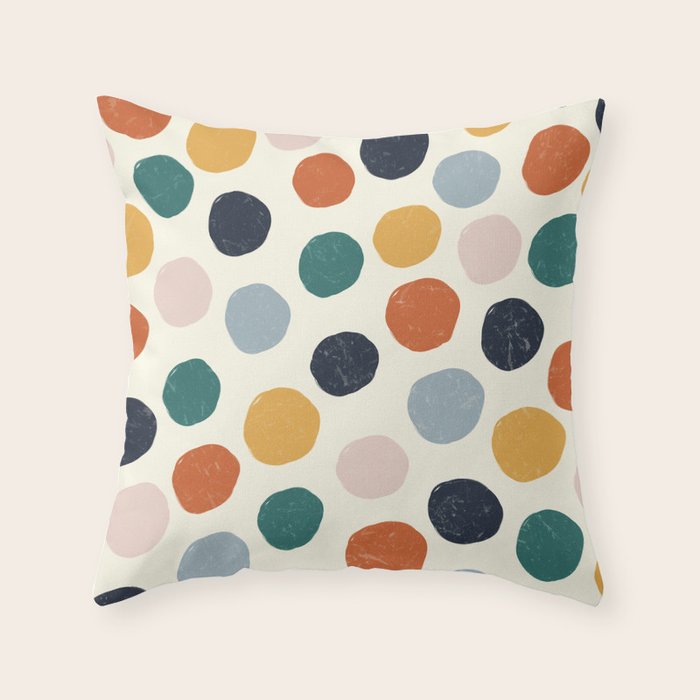 Spotty in Color Throw Pillow Gallery Image 6