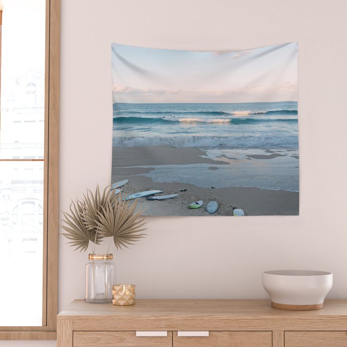 Sunset surf Wall Tapestry Gallery Image 2