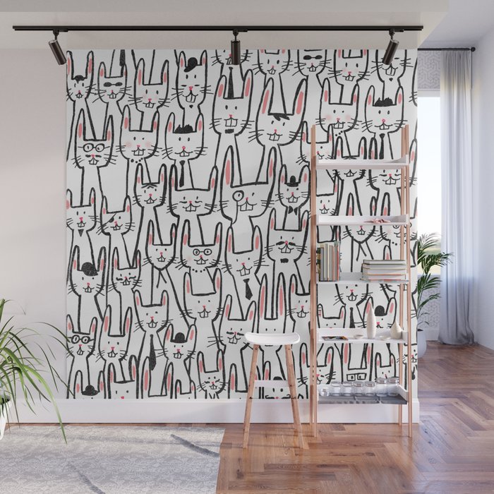 Bunny family Wall Mural Gallery Image 1