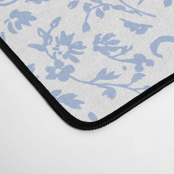 Ditsy Toile Floral Blue and White Desk Mat Gallery Image 4