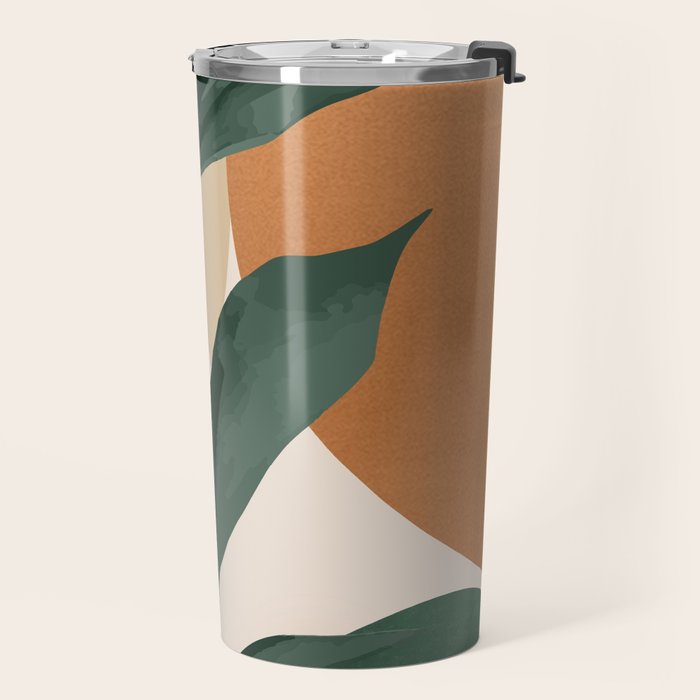 Abstract Art Tropical Leaves 147 Travel Mug Gallery Image 2